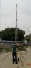 electrical transmission tower 65ft 20m 10 sections telescopic antenna tower lattice tower aluminum light weight