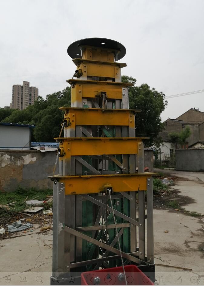 portable tower aluminum  or steel winch up lattice tower wire guyed 15m to 30m max load 80kg